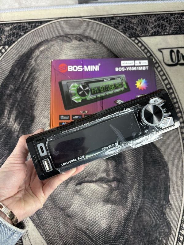 Автомагнитола 1DIN BOS-MINI BOS-Y8061MBT