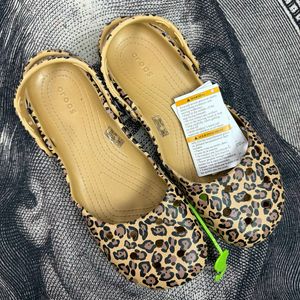 Кроксы балетки Crocs Classic Animal Ballet, размер EUR 39
