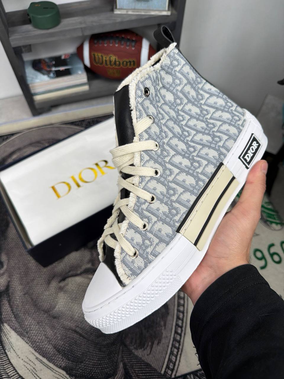 Кеды Dior B23 высокие, размер EUR 44