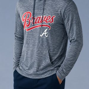 Мужское худи-лонгслив из Америки Atlanta Braves