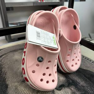 Сабо розовые кроксы Crocs Bayaband Clog