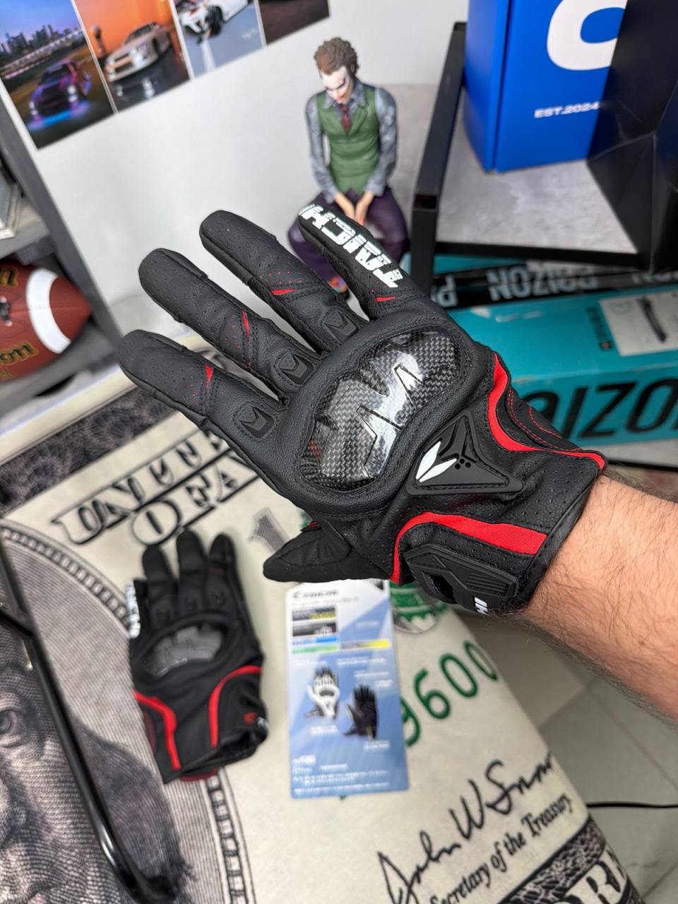 Мотоциклетные перчатки RS Taichi RST390 Armed Leather Mesh Gloves