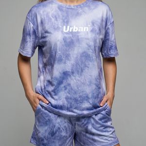 Спортивный летний костюм «Urban» в стиле тай-дай
