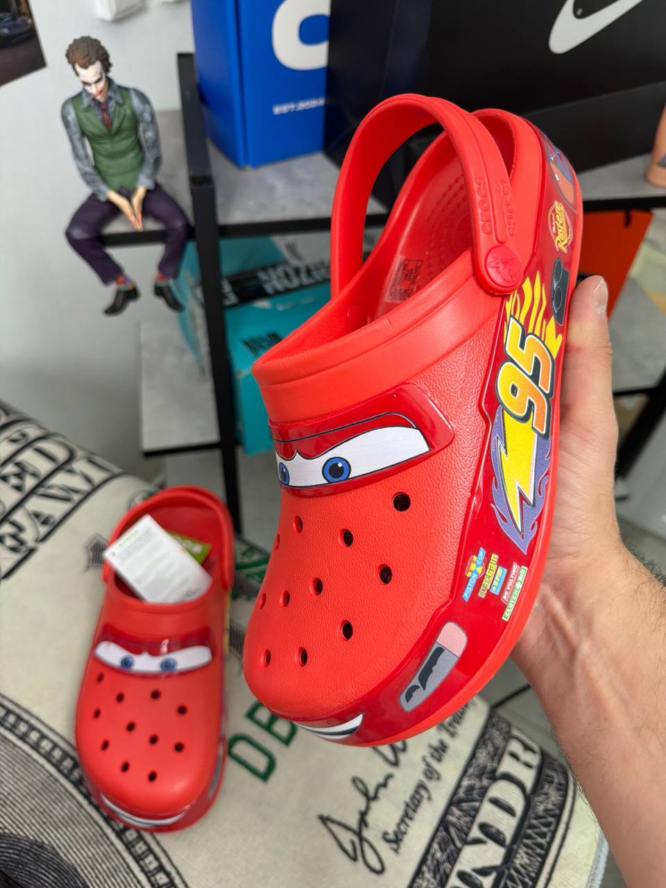 Сабо кроксы Crocs Classic Clog в виде Молнии Маккуина