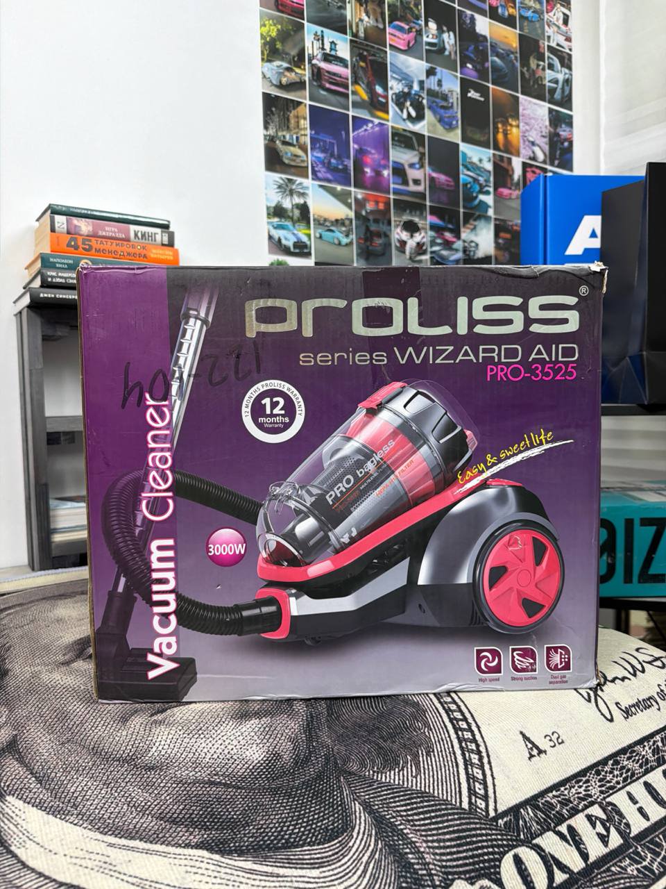 Напольный пылесос Proliss Series Wizard Aid PRO-3525, 3500 Вт, с циклонной системой