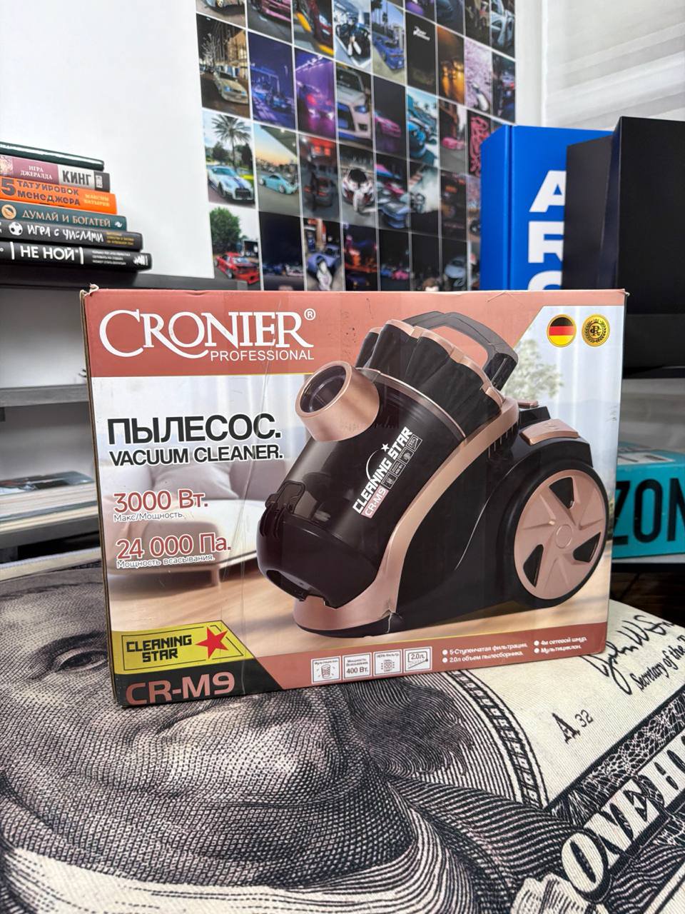 Напольный пылесос Cronier CR-M9, 3000 Вт, 24 000 Па