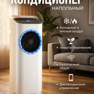Напольный охладитель, мобильный вентилятор 2в1: охлаждение и обогрев