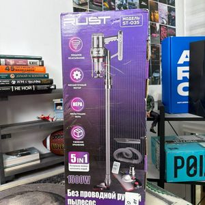 Вертикальный беспроводной пылесос RUST ST-035, 1500 Вт, с HEPA-фильтрацией и бесщеточным мотором