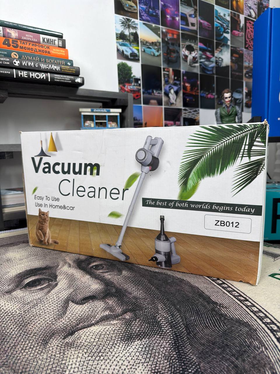 Вертикальный беспроводной пылесос ZB012, для сухой уборки, с HEPA-фильтрацией