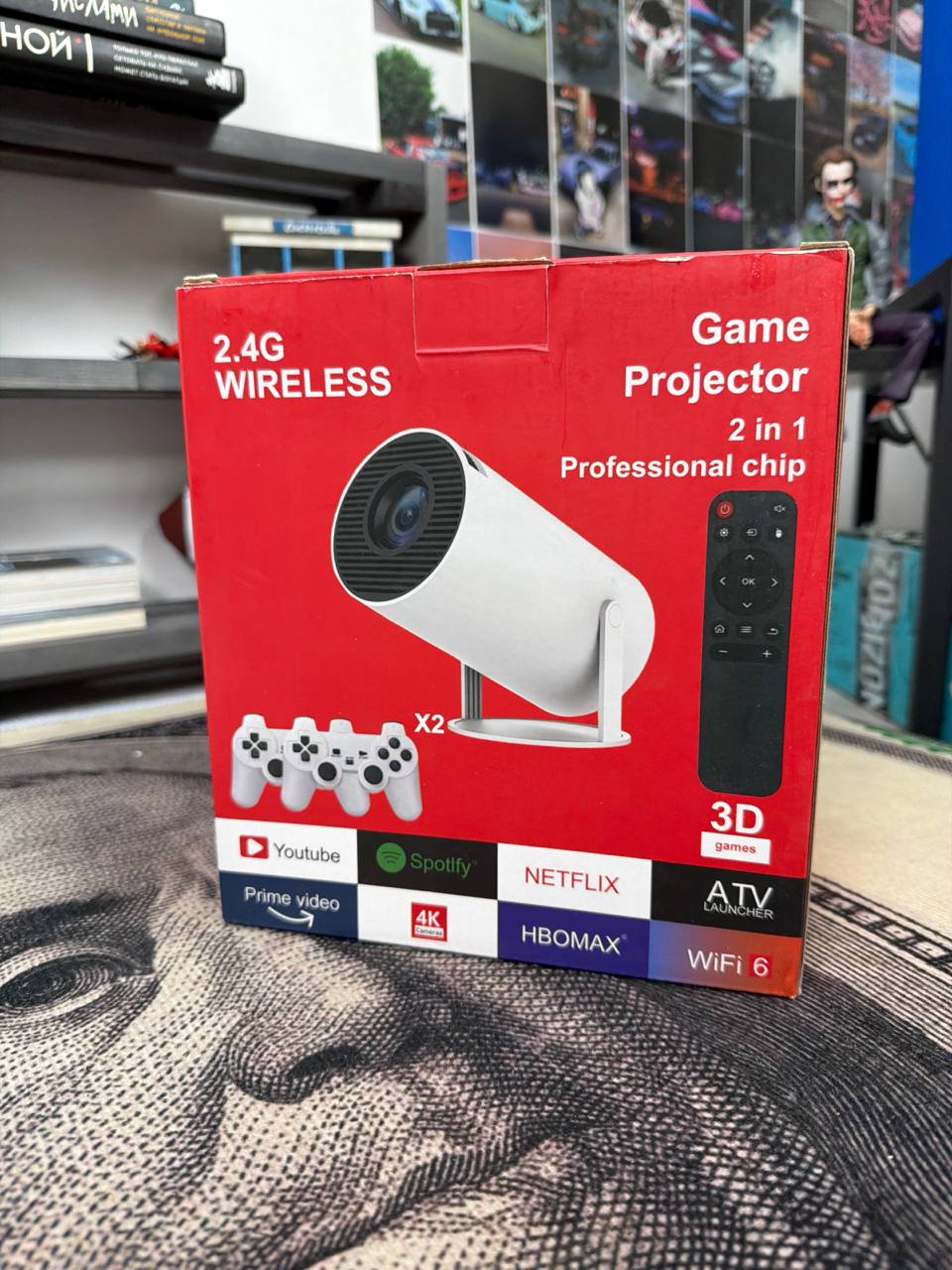 Портативный смарт-проектор HY300 Pro, с поддержкой игр
