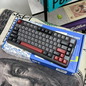 Игровая механическая клавиатура MechLands Vibe 75 V2, с TFT-дисплеем, без роллера, русская раскладка