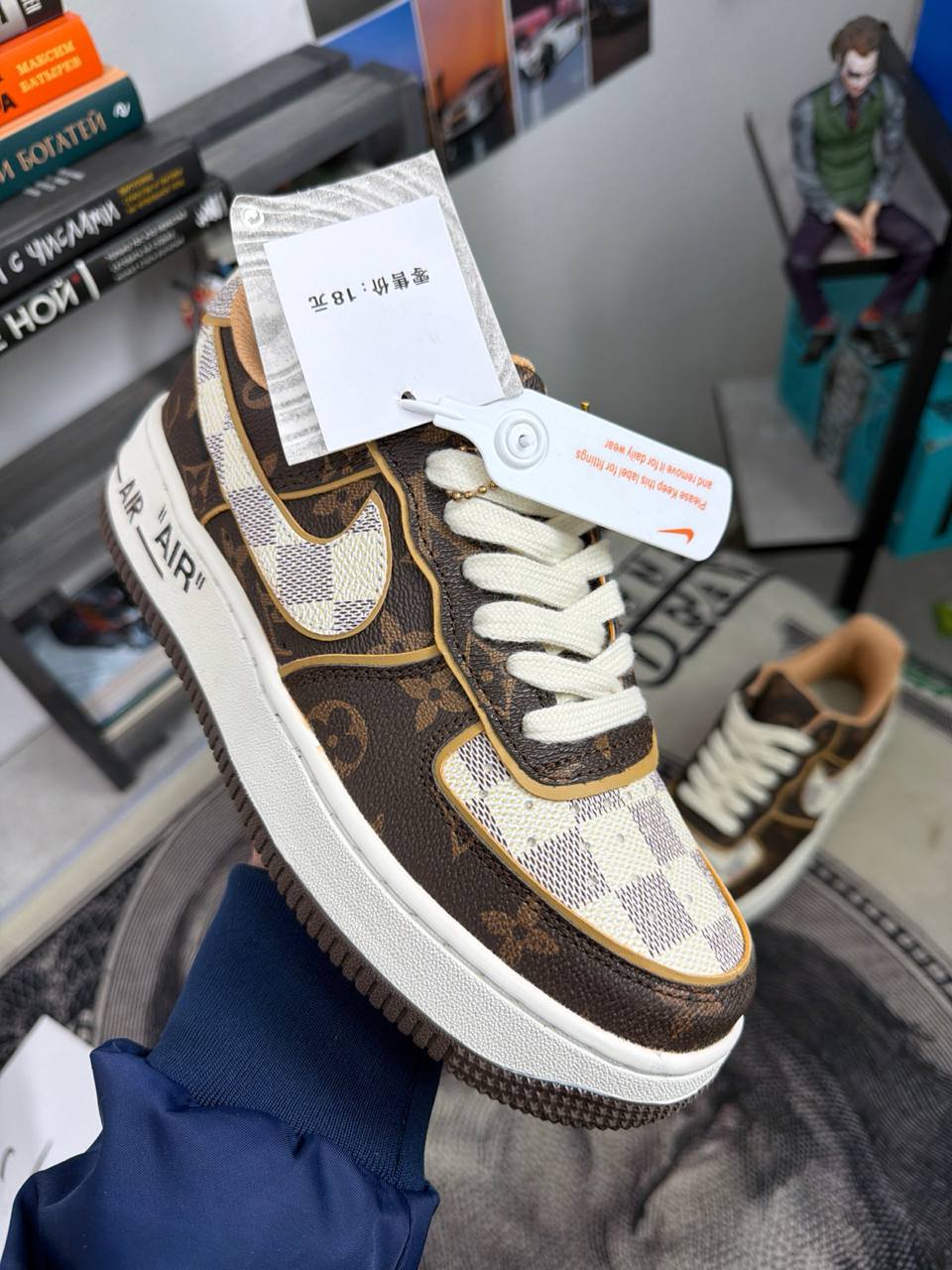 Кроссовки в стиле Louis Vuitton x Nike Air Force 1